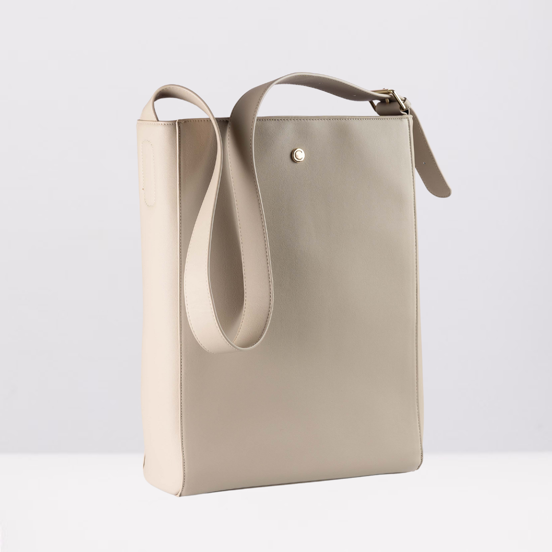 Carter Vegan leather designer tote bag with inbuilt laptop sleeve