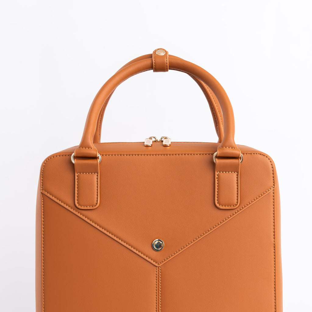 Laptop Tote/Backpack in Tan