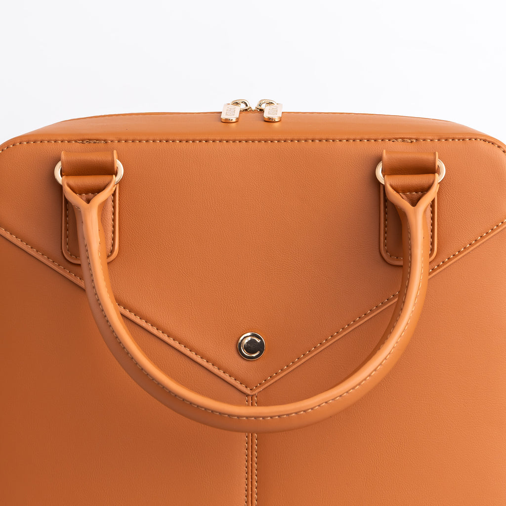 Laptop Tote/Backpack in Tan