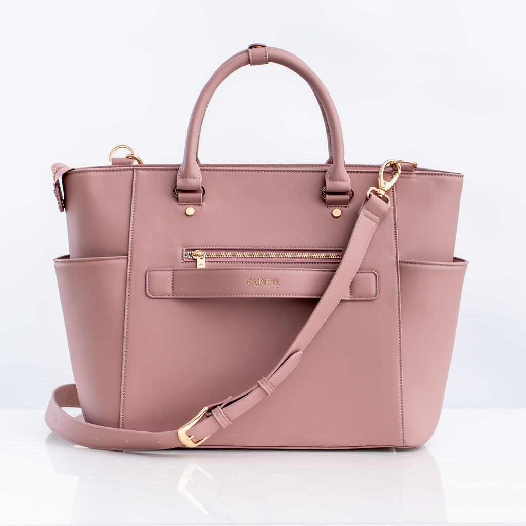 Laptop Tote Bag with Laptop Sleeve in Pink