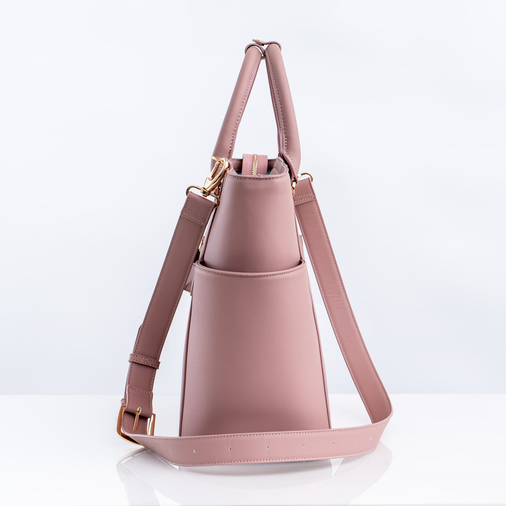 Laptop Tote Bag with Laptop Sleeve in Pink