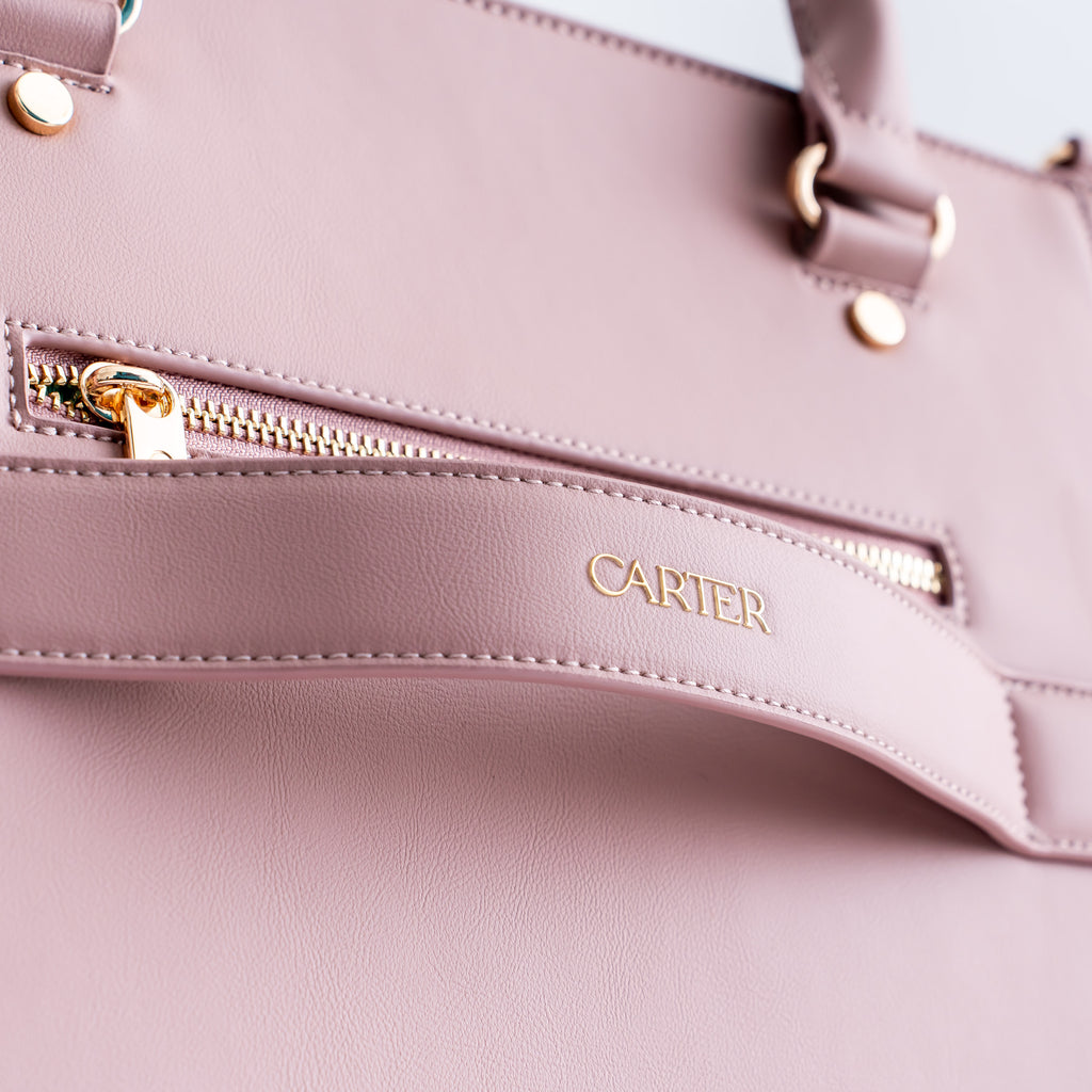 Laptop Tote Bag with Laptop Sleeve in Pink