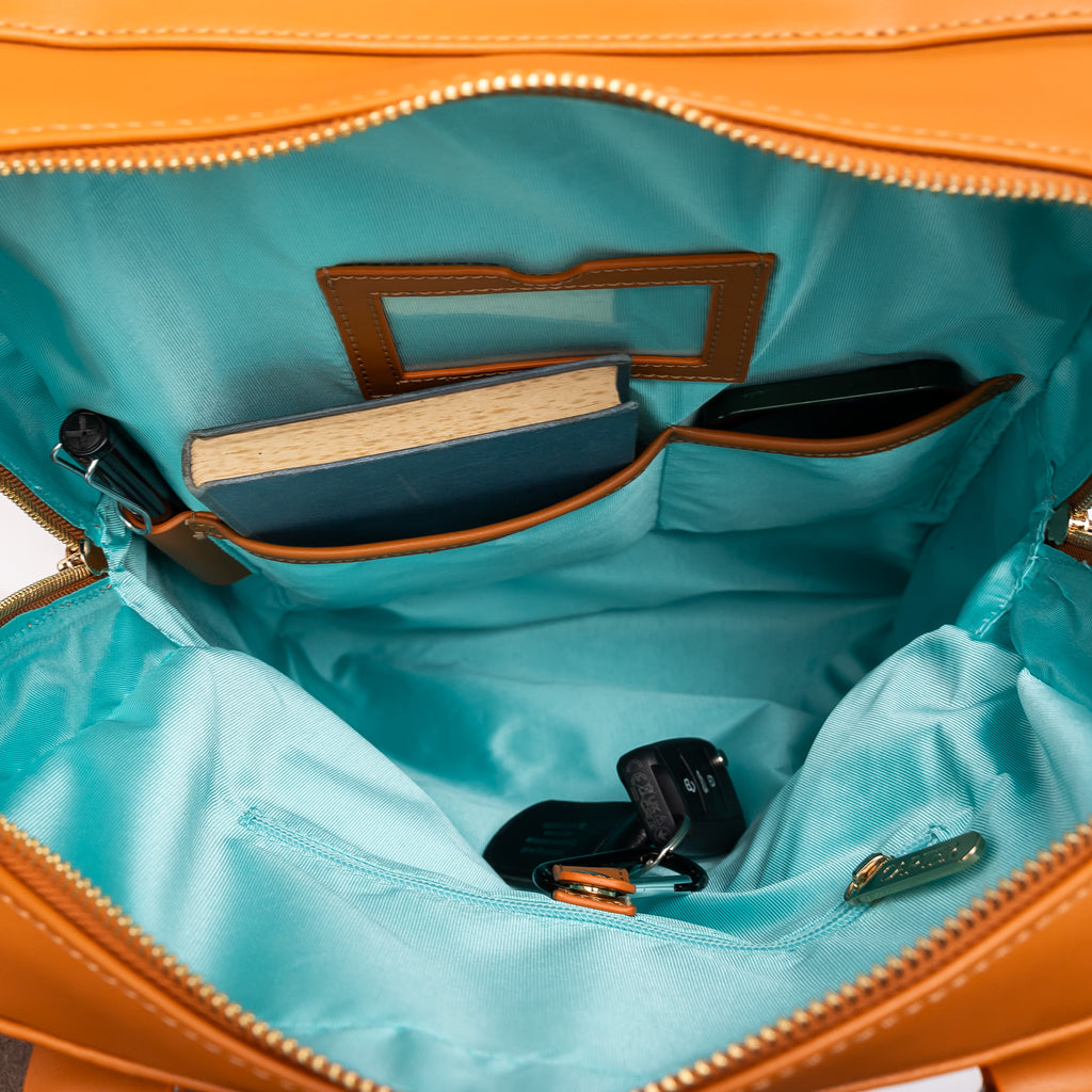 work bag with laptop compartment and pockets