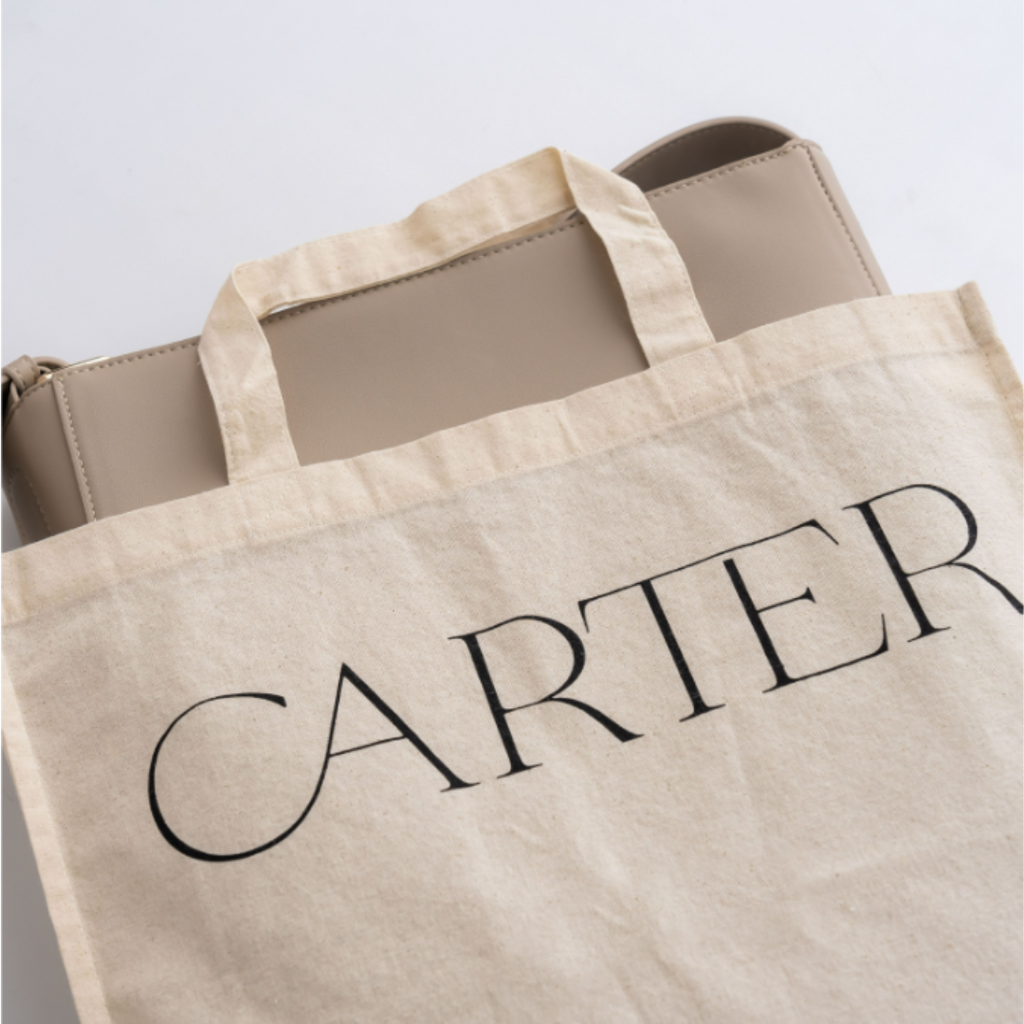 Fawn Carter laptop tote, chic design for 13-17" laptops.